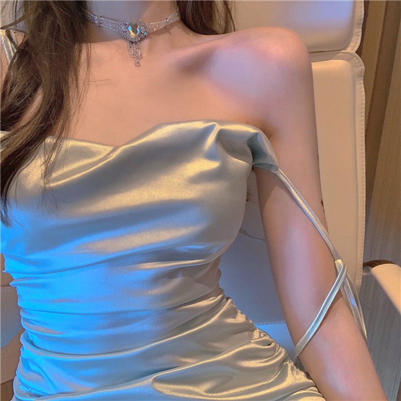 Xiaozhainv Đầm Nữ Hai Dây Ôm Dáng Thời Trang Quyến Rũ | BigBuy360 - bigbuy360.vn