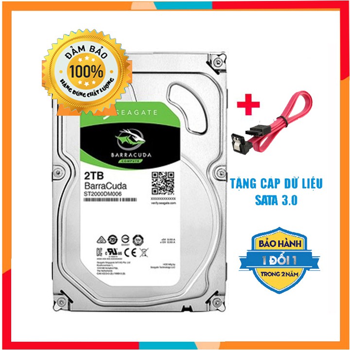 Ổ Cứng HDD Seagate BarraCuda 2TB - Nhập khẩu
