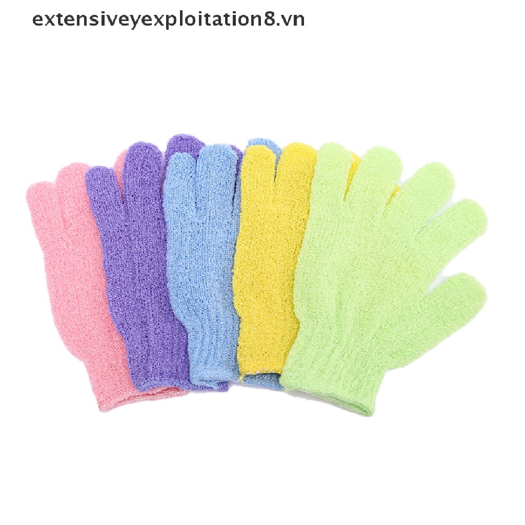 Set 5 Găng tay đi tắm Tẩy Tế Bào Chết Mát Xa Cơ Thể