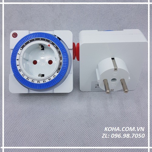 Ổ cắm hẹn giờ bật tắt Thiết bị điện kiểu cơ TG16A- 220V ( 2 sản phẩm )