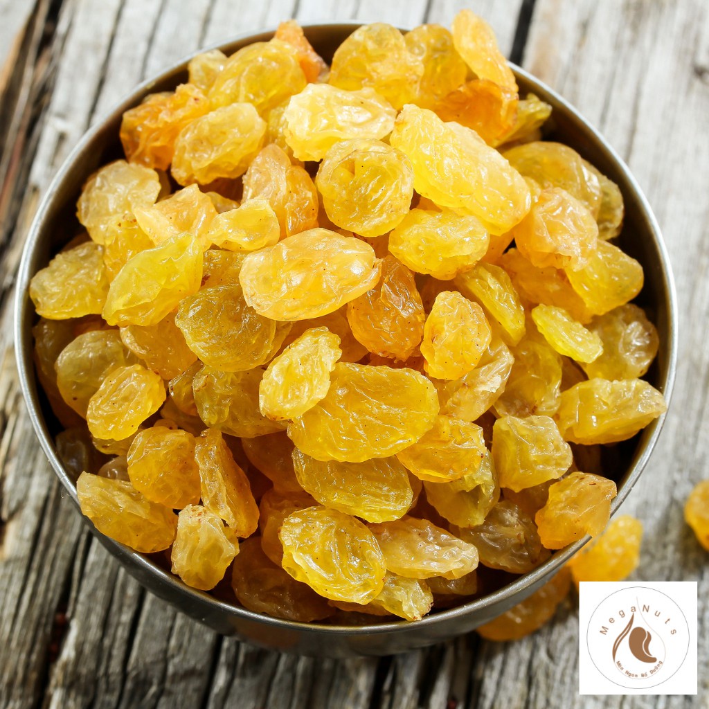 Nho khô vàng Ấn Độ loại 1(không đường) 500G