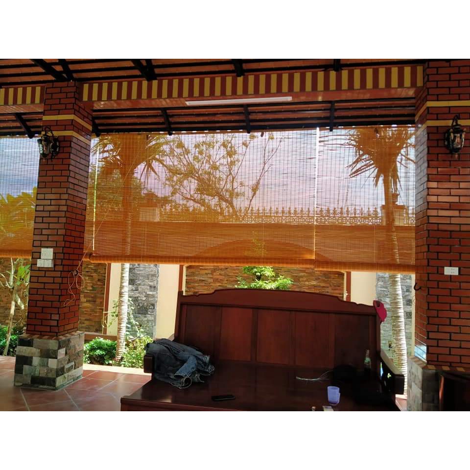 Mành trúc che nắng cao cấp mầu vàng chất lượng cao