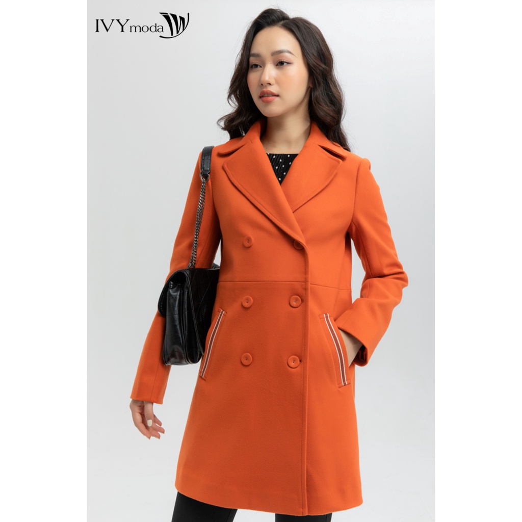 [NHẬP WABRTL5 GIẢM 10% TỐI ĐA 50K ĐH 250K ]Áo khoác dạ nữ túi viền MS 71M6201