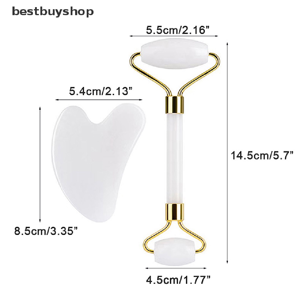 Đồ cạo thanh lăn đá ngọc Gua sha chăm sóc da mặt giảm lão hóa
