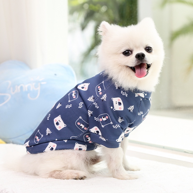 [Áo Nỉ Thu Đông Thú Cưng] ⚡ Dành Cho Chó Mèo Mặc Mùa Thu Đông, Chất Liệu Nỉ Co Giãn, Họa Tiết Hoạt Hình Đáng Yêu