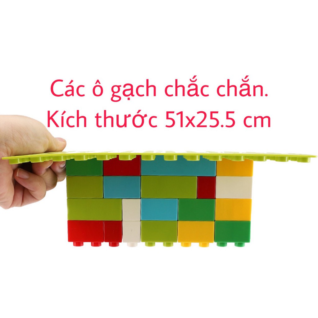 Đế lego duplo , tấm nền base đế lót size duplo 25,5 x 51cm