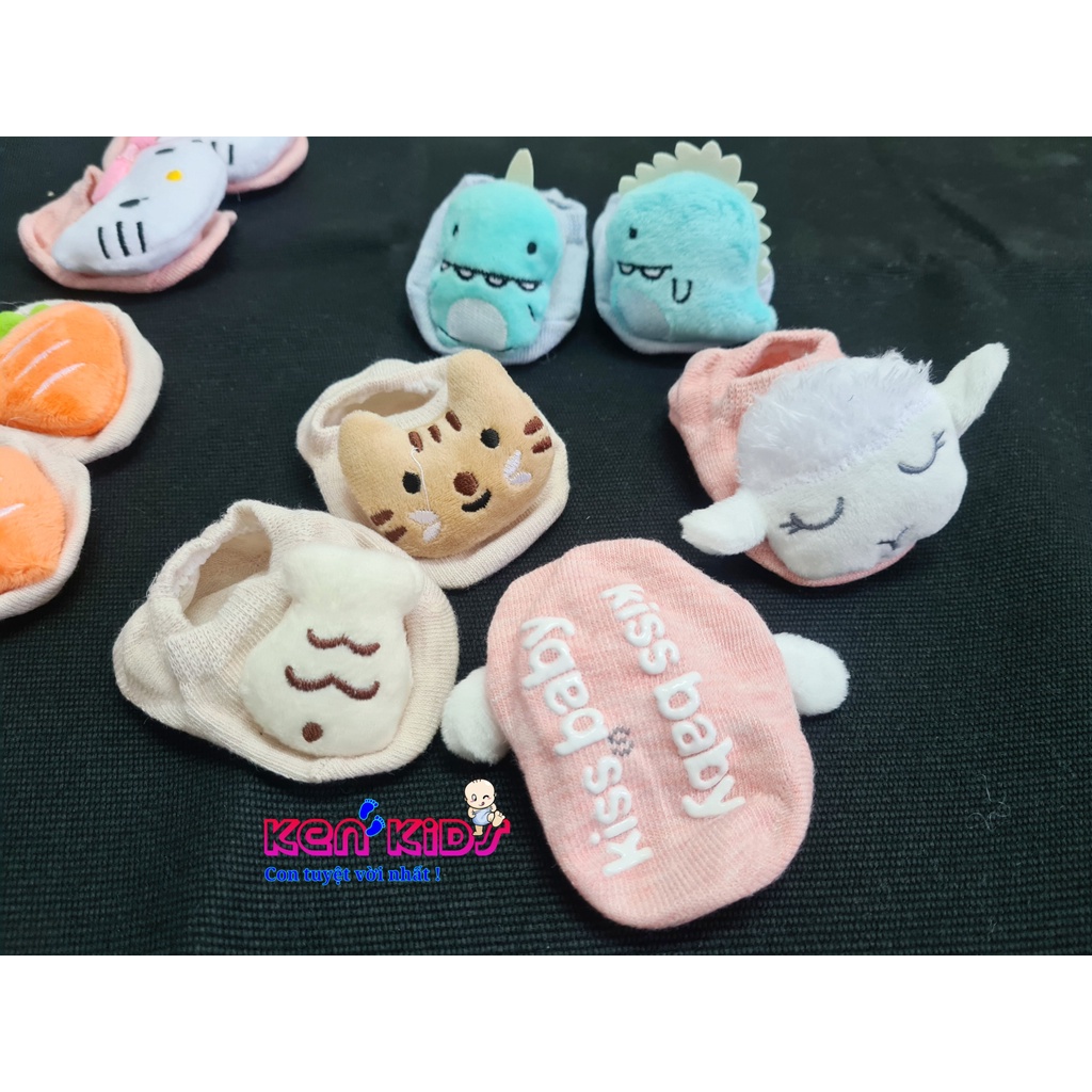 SET 5 Đôi vớ / tất chống trượt hình thú cho bé (S/M)