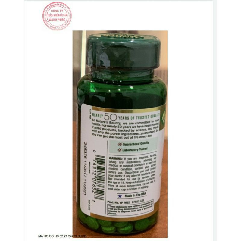 Viên Uống Bổ Não Ginkgo Biloba 60mg Nature's Bounty Hộp 60 viên | BigBuy360 - bigbuy360.vn