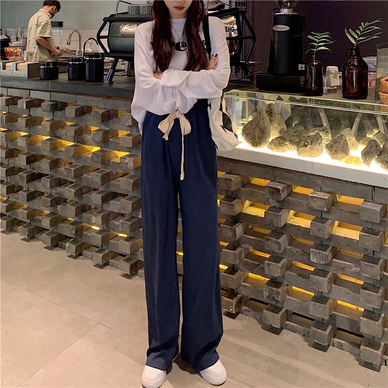 Quần SUXI ống rộng phong cách thể thao năng động trẻ trung dành cho nữ