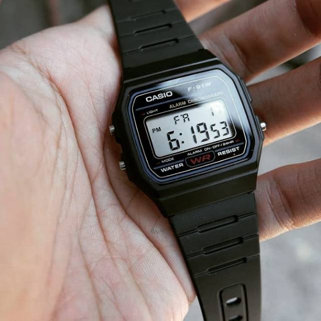 Dây Đeo Thay Thế Cho Đồng Hồ Casio F91W Thiết Kế Đơn Giản Trẻ Trung