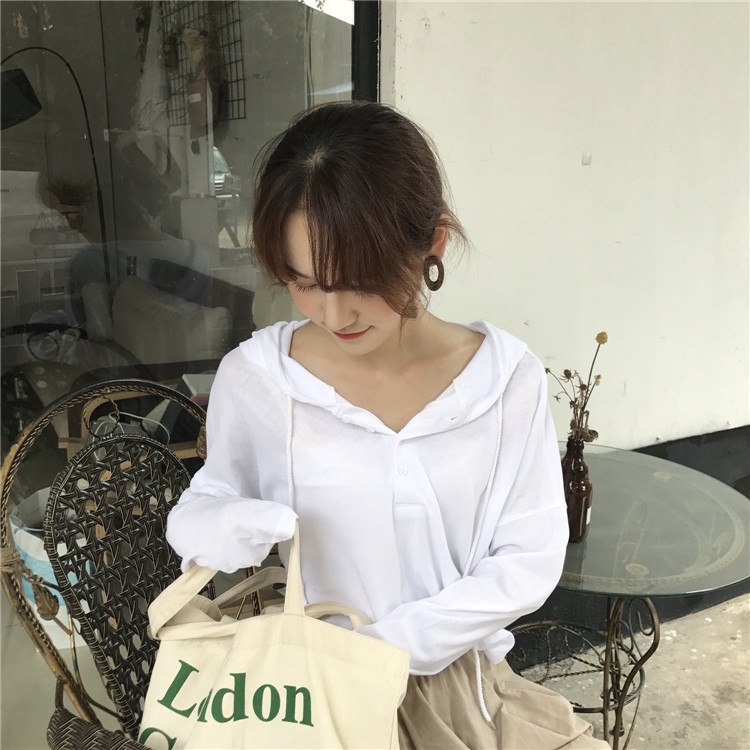 Áo Hoodies tay dài màu trơn phong cách Hàn Quốc | BigBuy360 - bigbuy360.vn