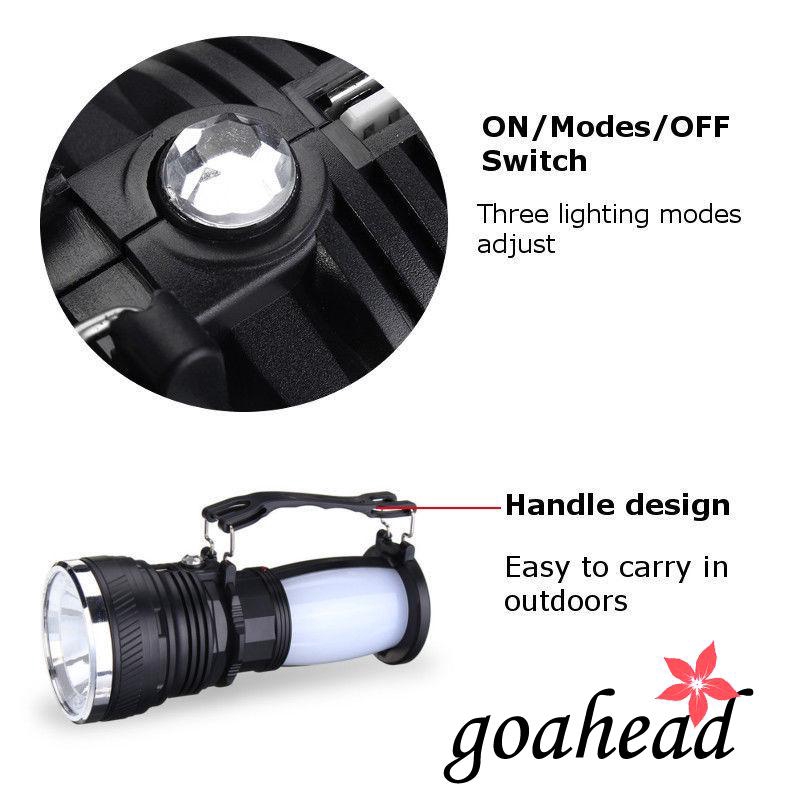 Đèn pin sạc năng lượng mặt trời 18K cho cắm trại