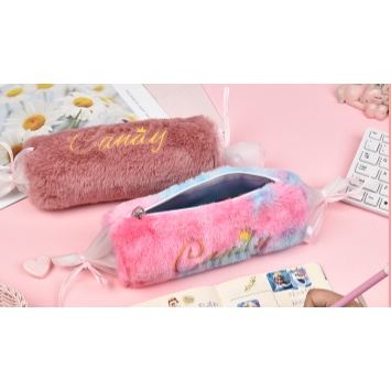 Hộp bút kẹo lông HB128 hộp bút candy cute dễ thương