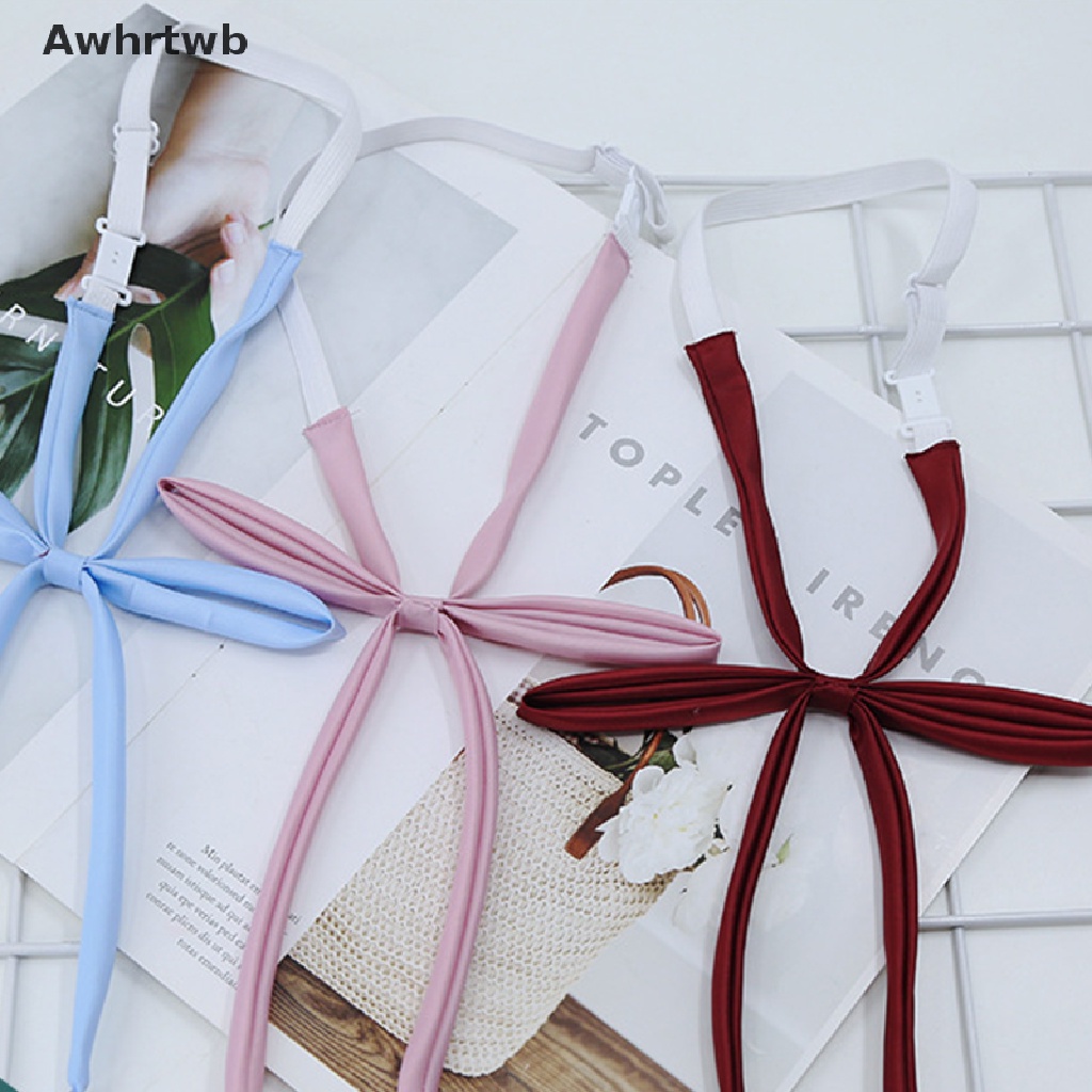 Nơ Cài Cổ Áo Chất Liệu Satin Mỏng Phong Cách Nhật Bản Xinh Xắn Cho Nữ Mới