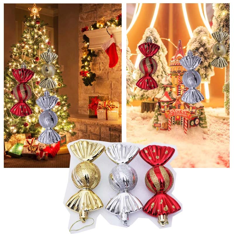 Set 5 phụ kiện treo trang trí cây thông noel