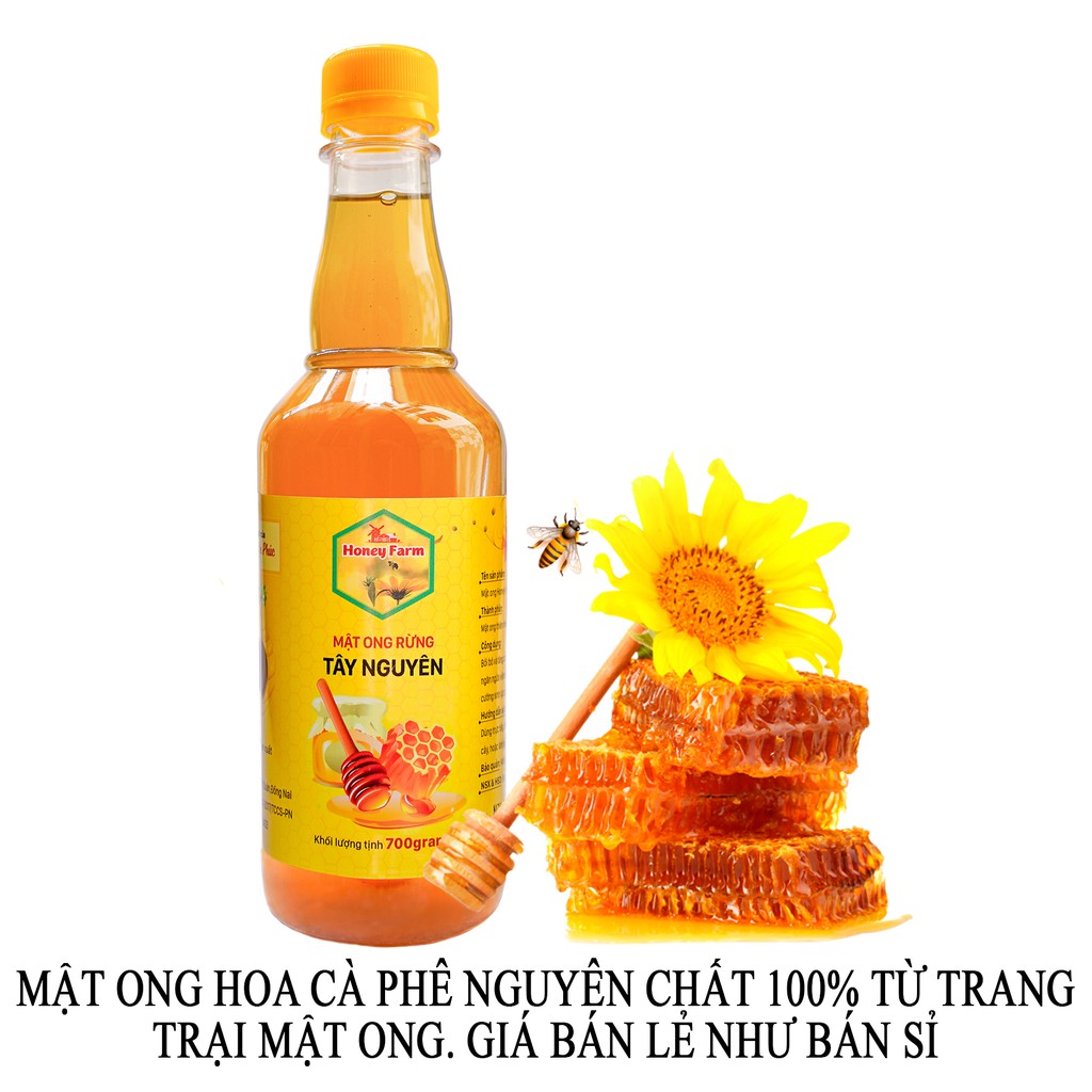 Mật Ong Hoa Cà Phê chai pet 700g Vạn Phúc honey