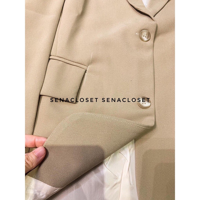 ÁO BLAZER 2 LỚP NÂU TÂY QC STYLE ULZZANG HQ ( Ảnh thật / video) | BigBuy360 - bigbuy360.vn