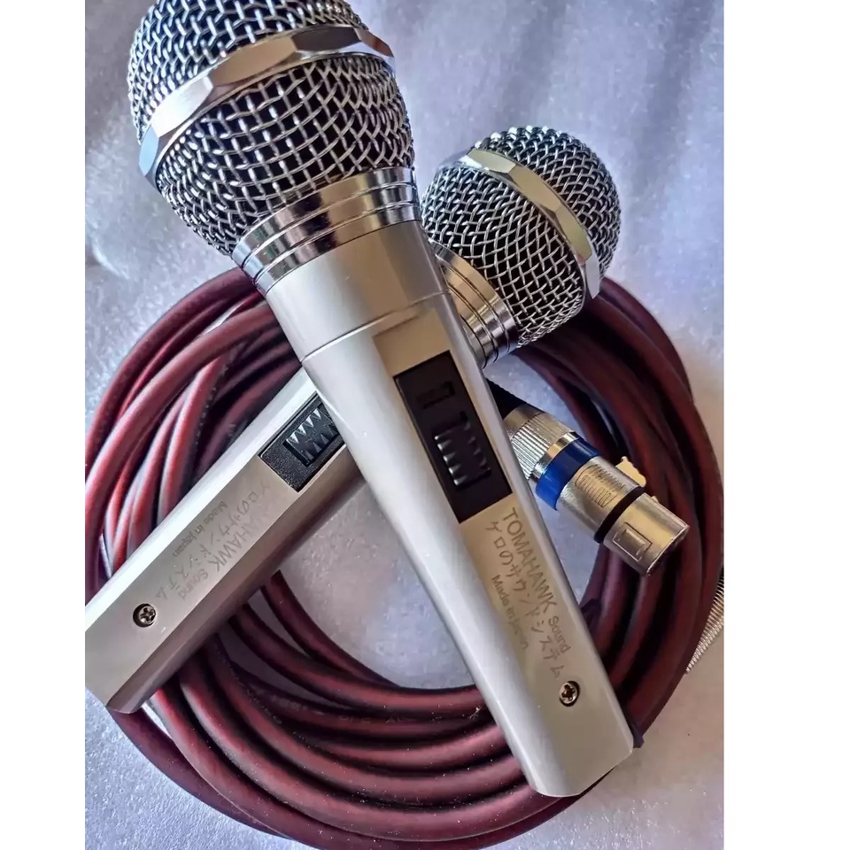 Micro có dây cao cấp TOMAHAWK - hàng nhật bãi - chống hú , hút mic - mới 99%