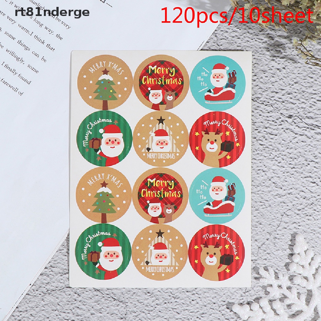 Set 120 Miếng Dán Trang Trí Quà Giáng Sinh