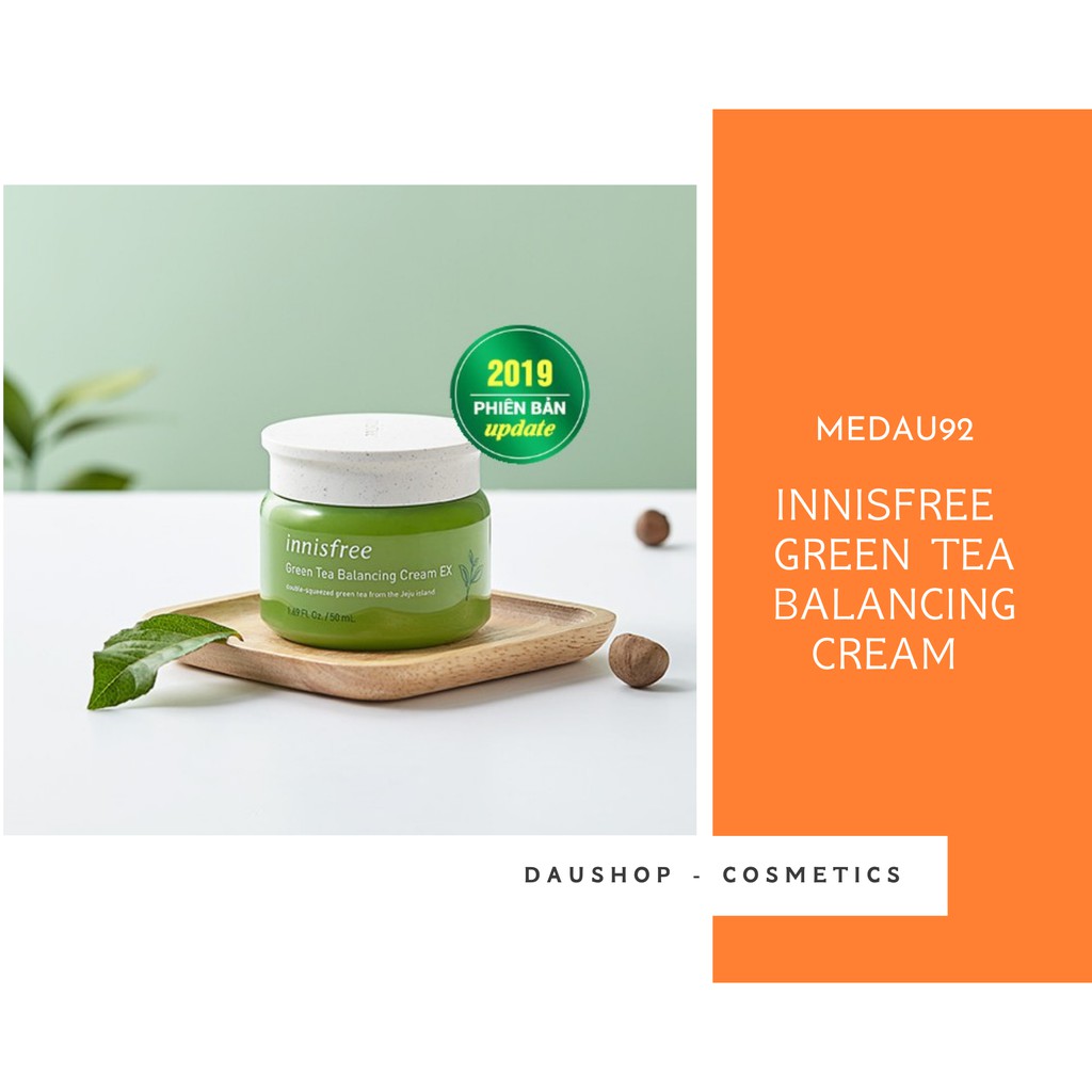 (New) KEM DƯỠNG DA TỪ TRÀ XANH DÀNH CHO DA HỖN HỢP INNISFREE GREEN TEA BALANCING CREAM