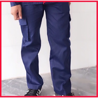 Quần kaki tím than túi hộp bảo hộ lao động SHUNI loại dày