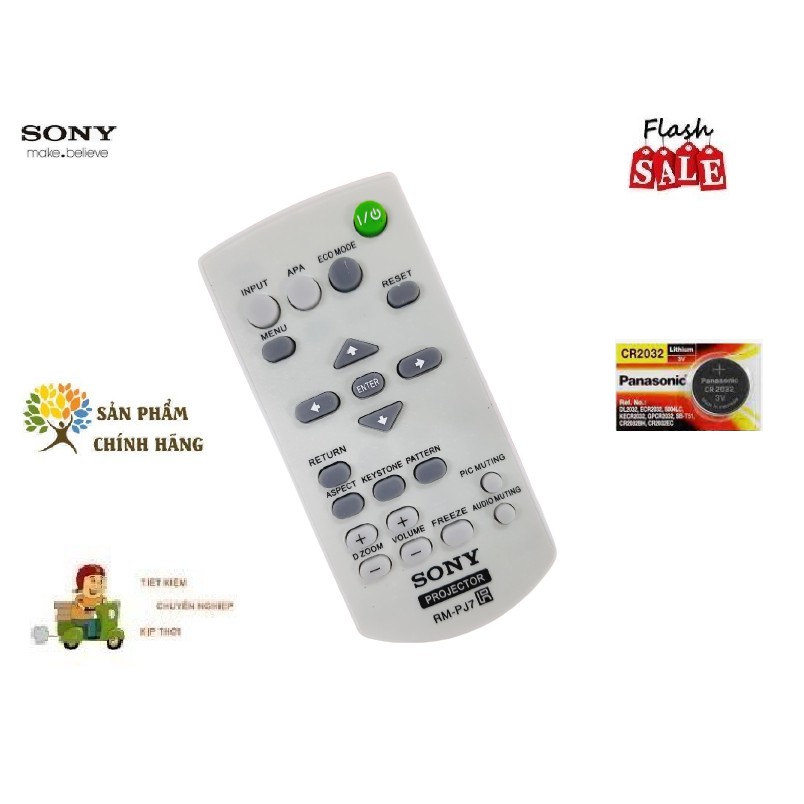 Remote Điều khiển máy chiếu Sony- Hàng chính hãng mới 100% Tặng kèm Pin