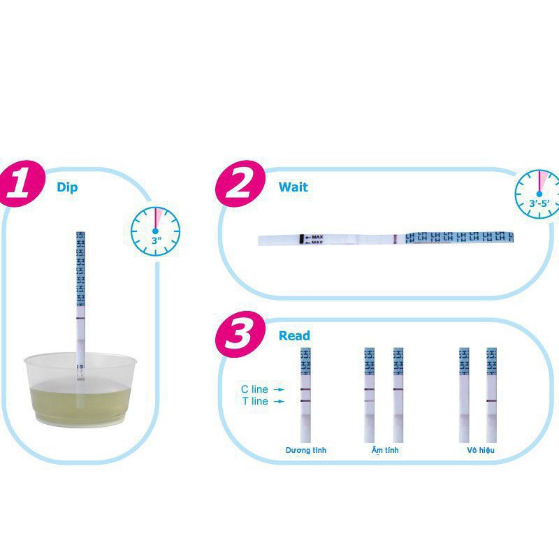 Que thử thai Quickseven 2 vạch chính xác - test thử thai hai vạch sớm nhanh hiệu quả tức thì