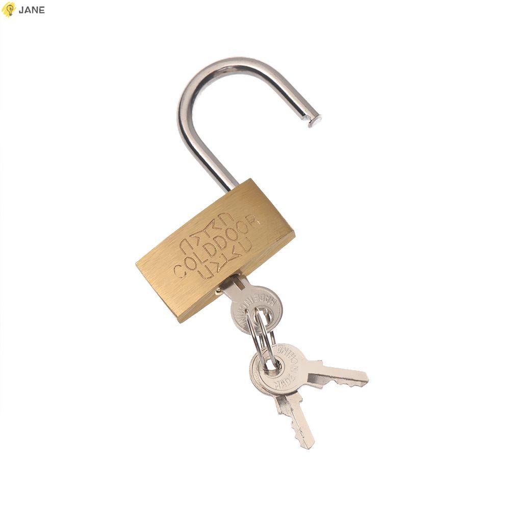 Ổ khóa đồng mini cho hành lý kèm 2 chìa khóa tiện dụng JANE