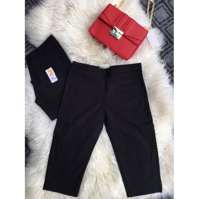Quần legging cotton dáng lửng