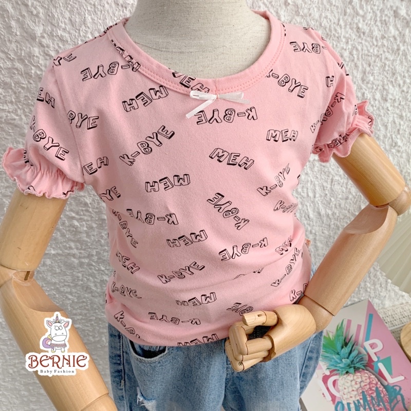 Combo 3 áo cotton 100% bèo bé gái( mầu ngẫu nhiên)
