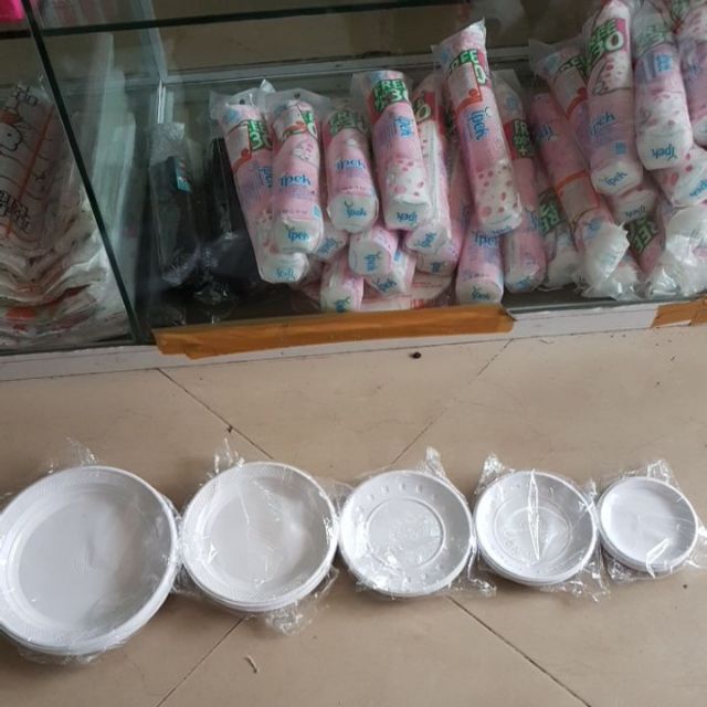 Combo 50 đĩa nhựa dùng 1 lần