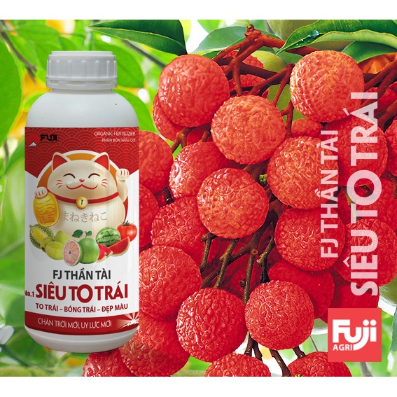 Phân bón hữu cơ Siêu To Trái FJ Thần Tài Japan 1 lít