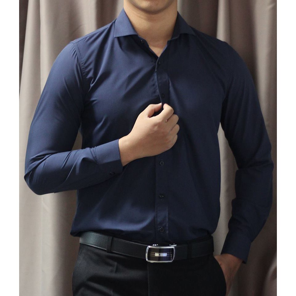 Sơ mi dài tay nam màu trắng - Có bigsize | BigBuy360 - bigbuy360.vn