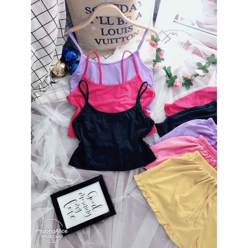 ❤️HOT HOT HOT❤️Đồ Ngủ sexy, đồ bộ đùi thun, đồ bộ hai dây kèm ảnh và video thật