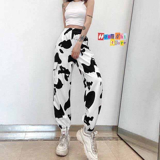 Quần Jogger Box 3D Ulzzang Unisex Jogger Túi Hộp Con Bò - MM