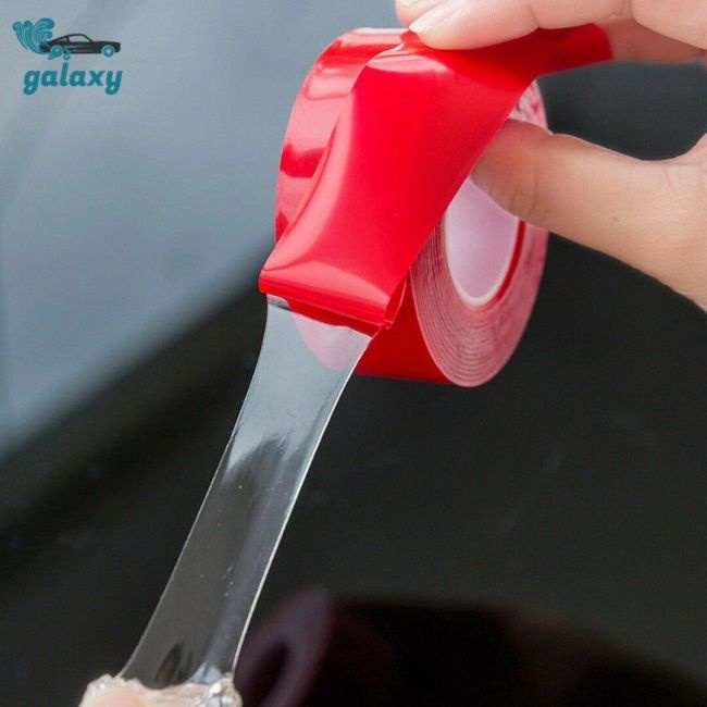 Miếng Dán Hai Mặt Bằng Silicon Trong Suốt Độ Dính Cao 300cm Không Để Lại Dấu Vân Tay Cho Xe Hơi