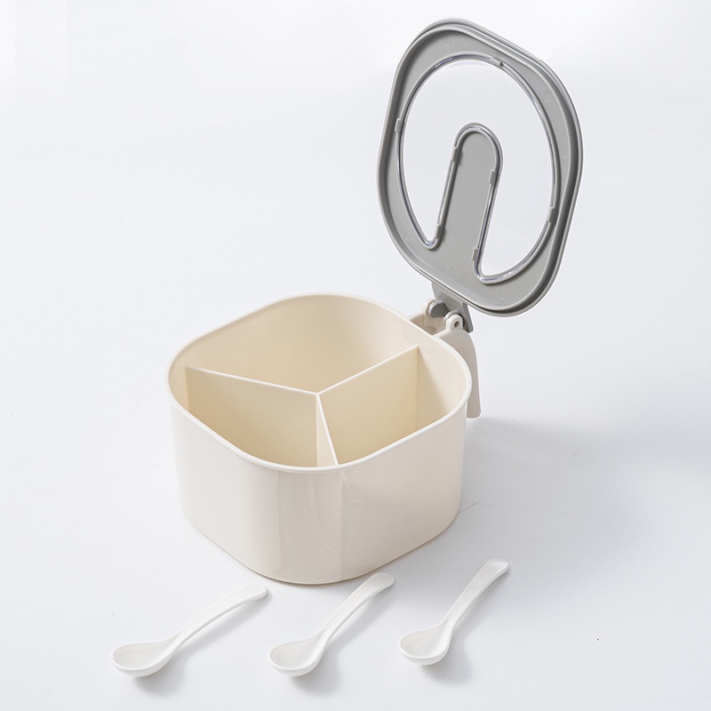 Hộp Đựng Gia Vị 4 Ngăn Tiện Lợi Cho Nhà Bếp