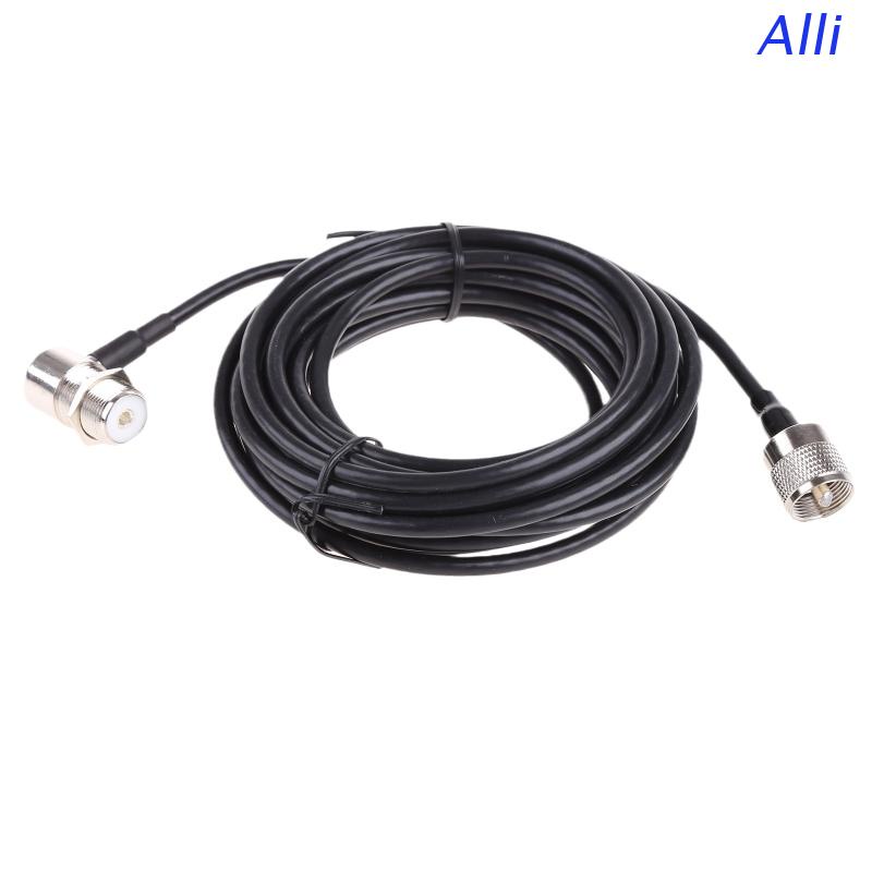 Dây Cáp Ăng Ten Đồng Trục RG58 Chuyển Đổi Đầu Đực PL259 Sang SO239 Cái Chuyên Dụng Cho Xe Hơi