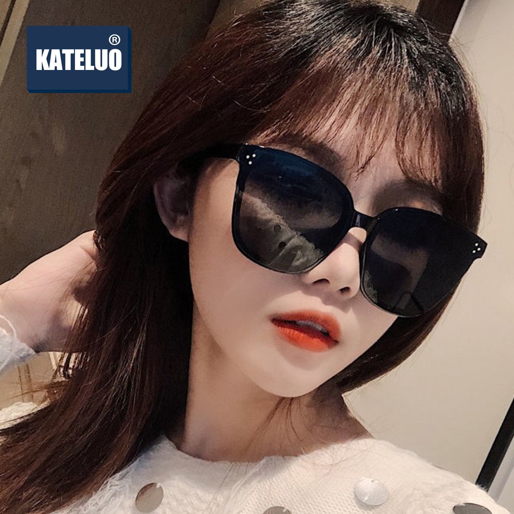 KATELUO 86007 retro men's and women's Korean gradient sunglasses HD polarized UV400