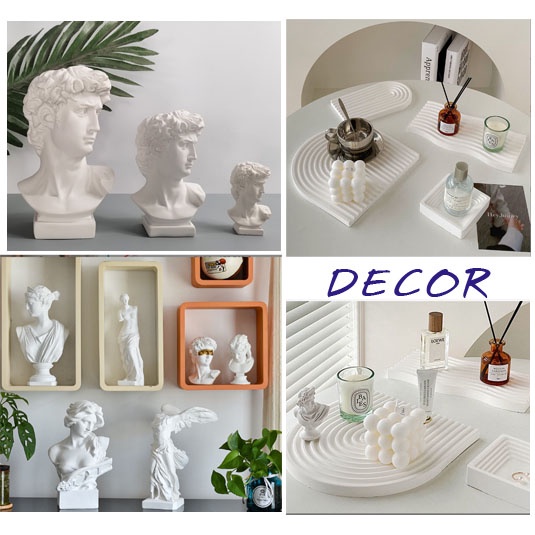 Mô hình tượng_Mô hình lượn sóng bằng thạch cao, hình bán nguyệt, vuông, cửa vòm, chữ u, decor sang trọng