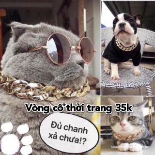 Sả nghỉ bán Vòng cổ thời trang cho chó mèo