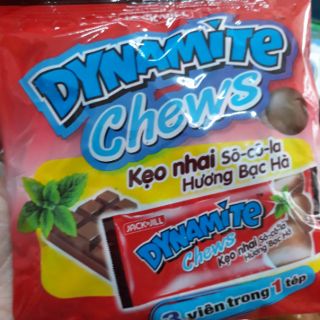 Kẹo Socola Bạc Hà The Mát Dynamite Chews gói 120g