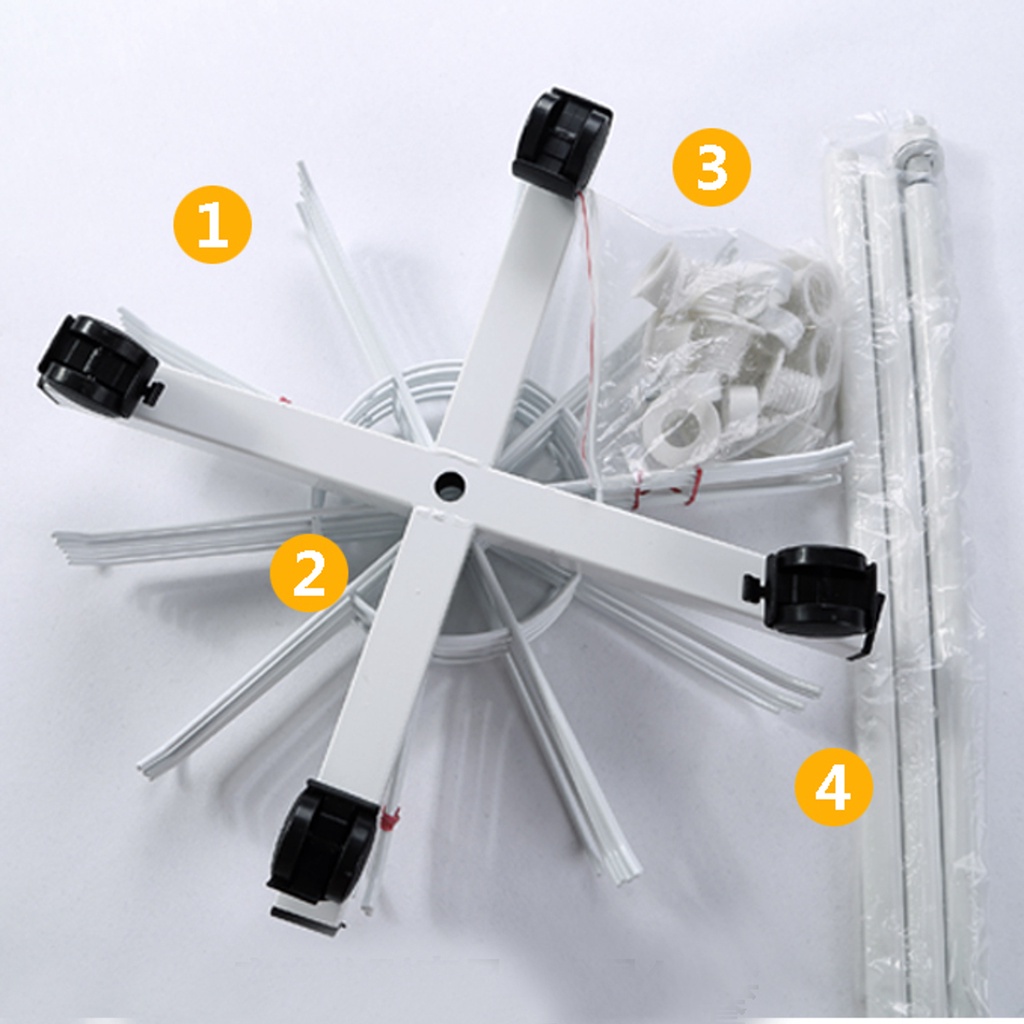 Giá Đỡ Trưng Bày 7 Tầng Có 70 Móc Có Thể Xoay Dùng Để Treo Nón / Tóc Giả / Khăn Choàng / Vòng Tay