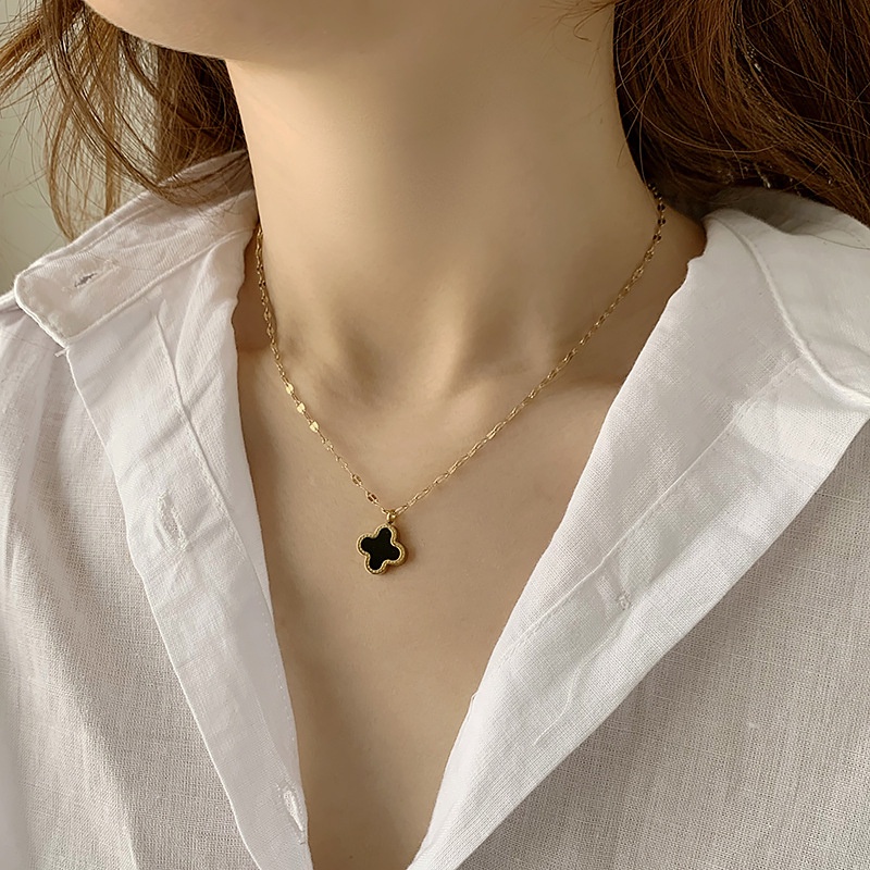 Dây Chuyền Mạ Vàng 18K Bằng Thép Titan Cao Cấp Màu Sắc