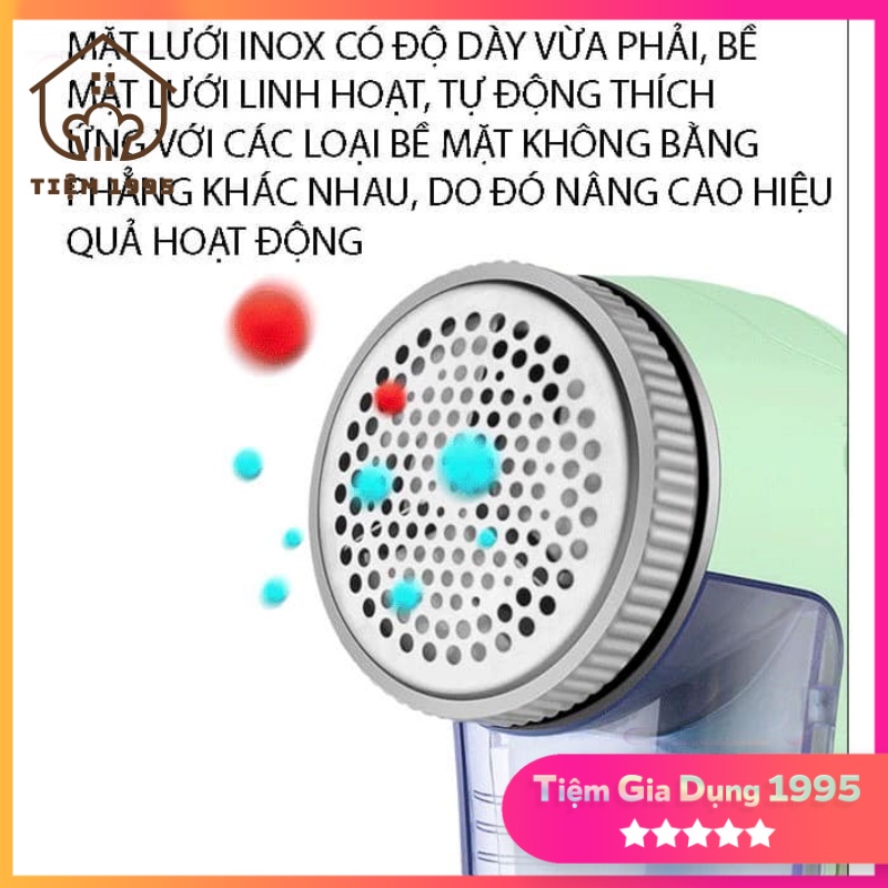 Máy cắt lông xù quần áo tặng kèm 6 lưỡi dao Ou Rui Mi OR 8852 hàng chính hãng nội địa Trung BH 6 tháng