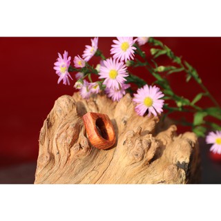 nhẫn nam gỗ sưa đỏ (nhiều mẫu)