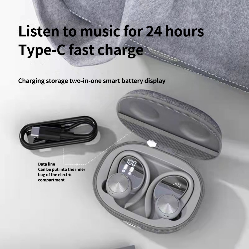 Tai nghe bluetooth không dây thể thao chống nước IPX5 kèm mic cho điện thoại