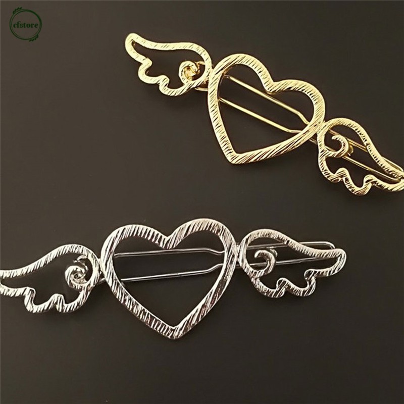 Kẹp tóc kim loại kiểu dáng dễ thương dành cho nữ