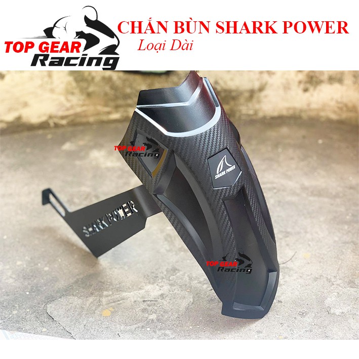 Chắn Bùn Shark Power Loại Dài Nhựa Abs Hai Chân Thép &lt;TOPGEAR&gt;