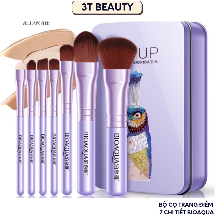 Bộ cọ trang điểm Bioaqua 7 chi tiết 3T BEAUTY
